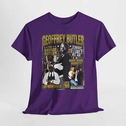 Geoffrey Butler Graphic Tee — "Savage Butler" Vintage Sitcom Tribute T-Shirt
