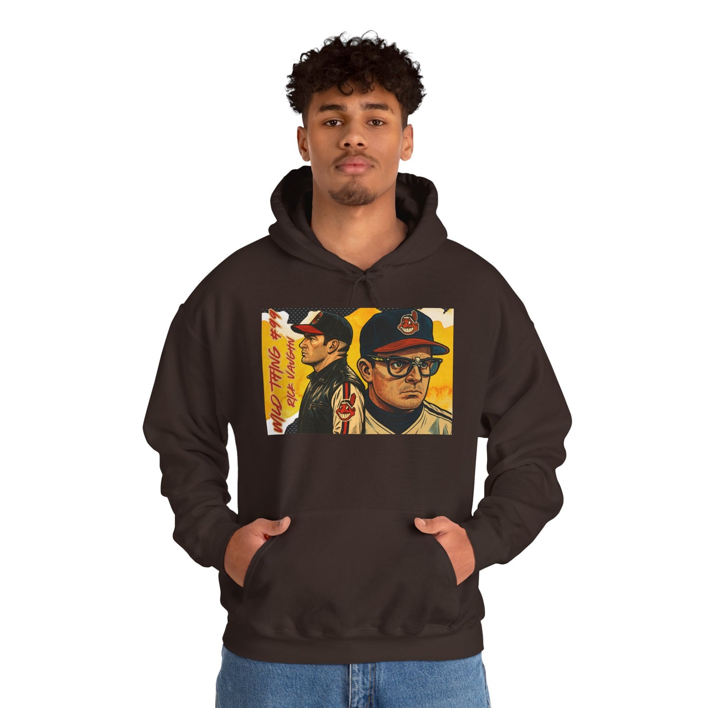 "Wild Thing "Vintage Style Unisex Hoodie with Iconic Film Design | Cozy Sweatshirt for Movie Lovers, Perfect Gift for Birthdays, Nostalgic Apparel