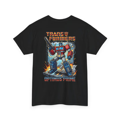 Transformers Optimus Prime Graphic Tee — Retro Robot Movie Merch
