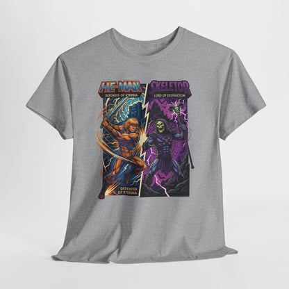 He-Man vs. Skeletor Comic Art T-Shirt