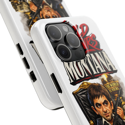 Tony Montana "The World Is Yours" Vintage Caricature Tough Phone Case