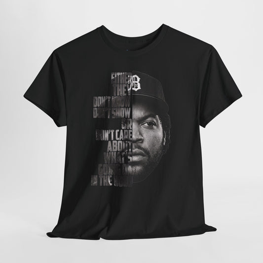 Boyz N The Hood Doughboy Half-Face Portrait with Bold Typography "Either They Don’t Know/Don’t Show"