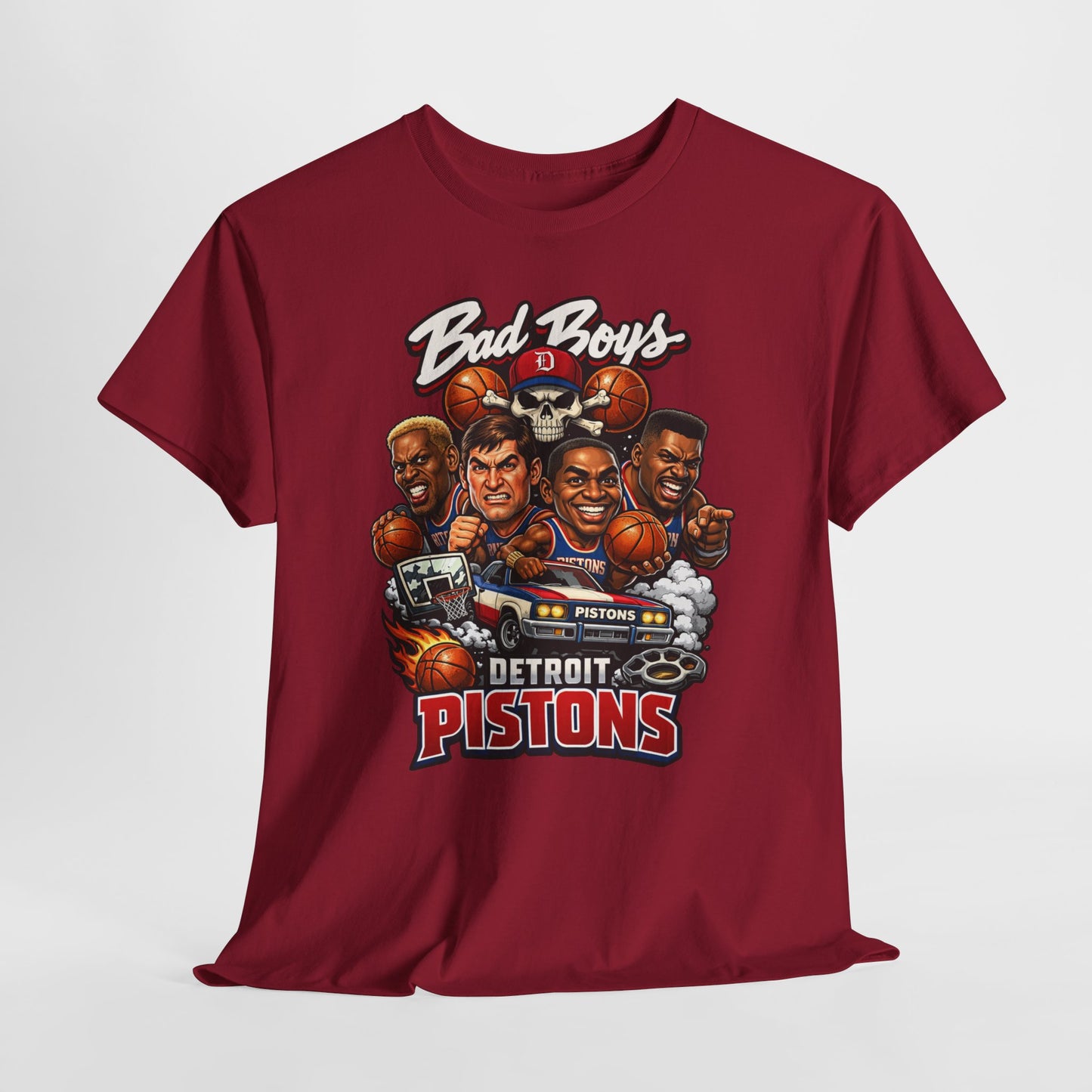 Detroit Pistons "Bad Boys" T-Shirt — Vintage Basketball Team Tee
