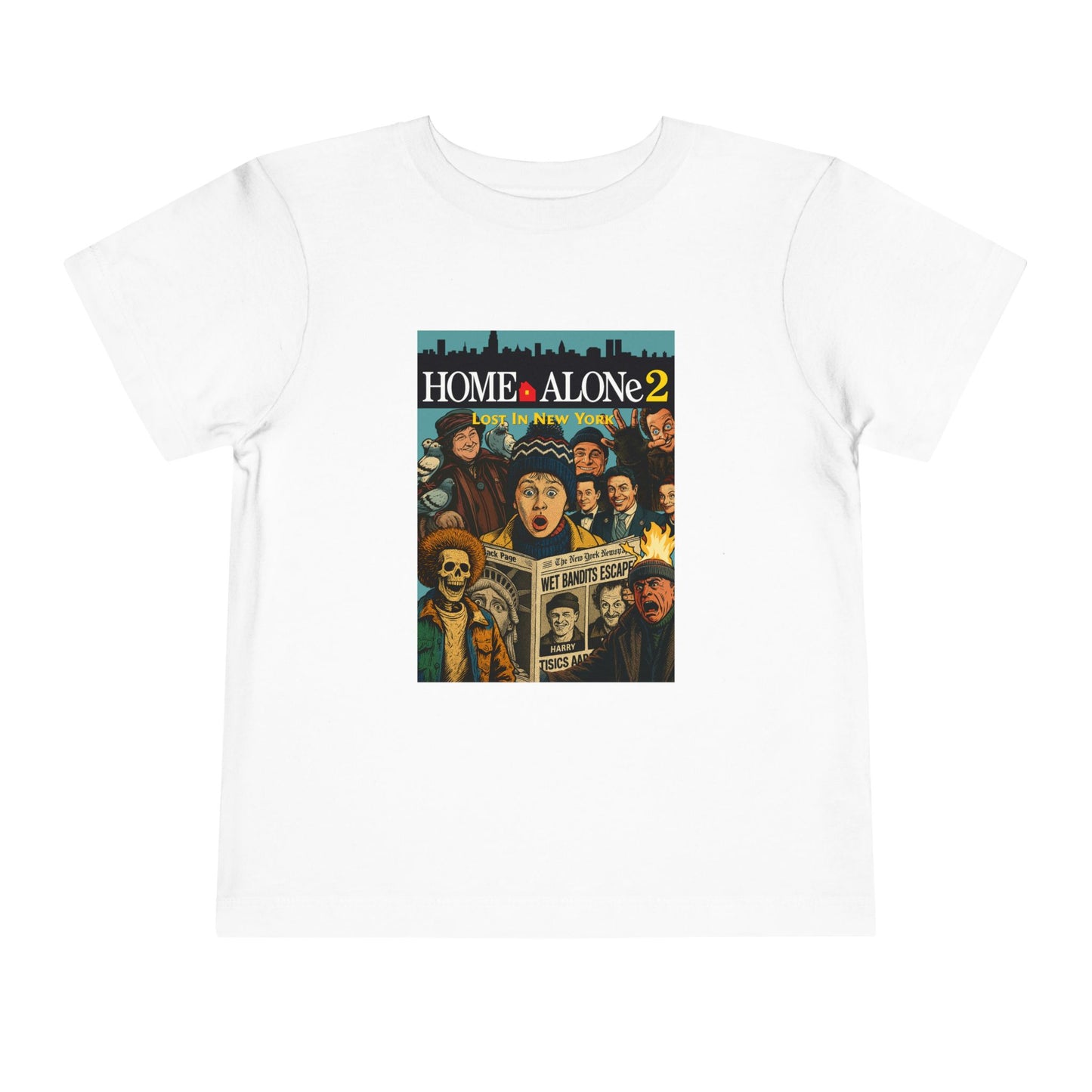 Home Alone 2 Toddler Tee - Fun Kid's Shirt for Movie Fans, Birthday Gift, Playtime, Family Movie Night, Holiday Apparel