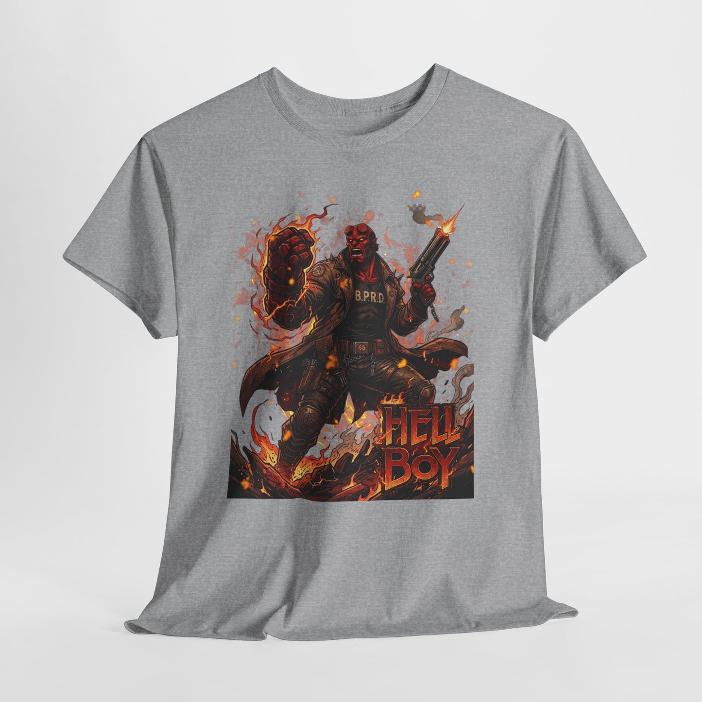 Hellboy Graphic Tee — Vintage Comic Illustration T-Shirt