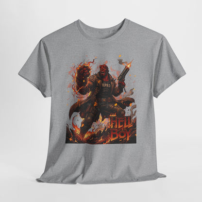 Hellboy Graphic Tee — Vintage Comic Illustration T-Shirt
