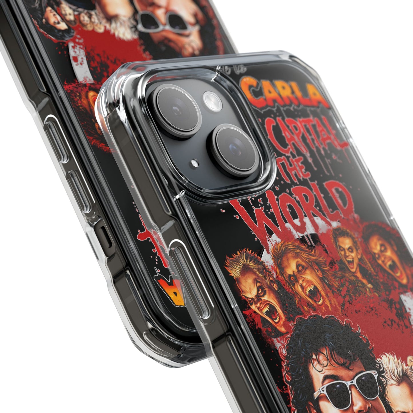 The Lost Boys Clear Magnetic Phone Case – Retro Vampire Movie Collage