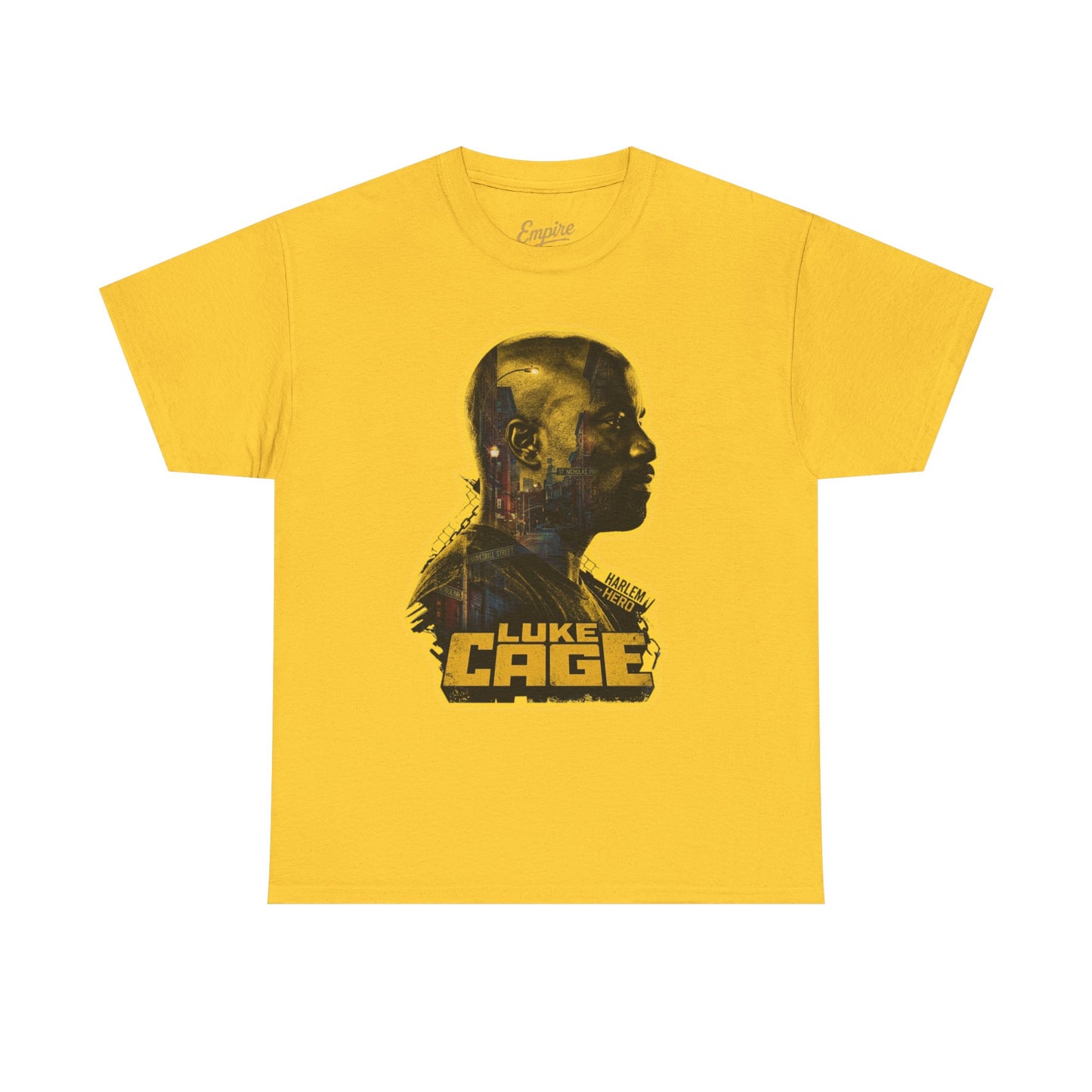 Luke Cage Profile Graphic Tee — Retro Marvel Street Hero T‑Shirt