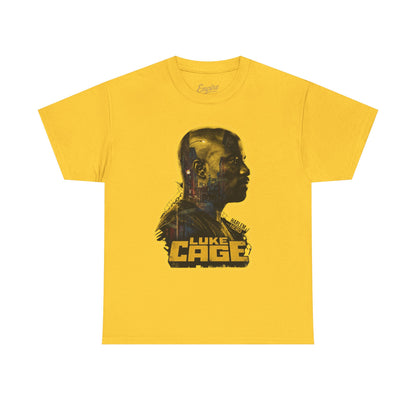 Luke Cage Profile Graphic Tee — Retro Marvel Street Hero T‑Shirt