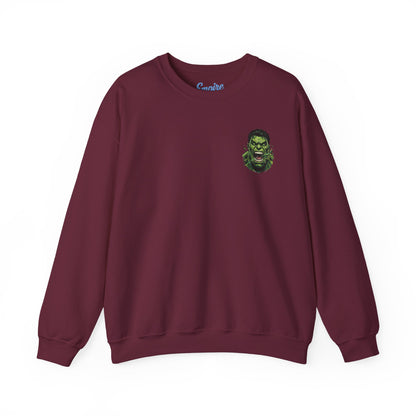 Hulk Graphic Crewneck Sweatshirt — Bruce Banner Movie Poster Design
