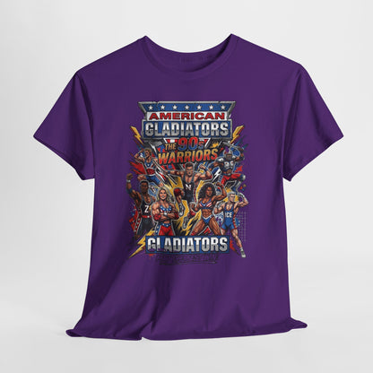 American Gladiators Retro Graphic Tee — Warriors Coliseum Design