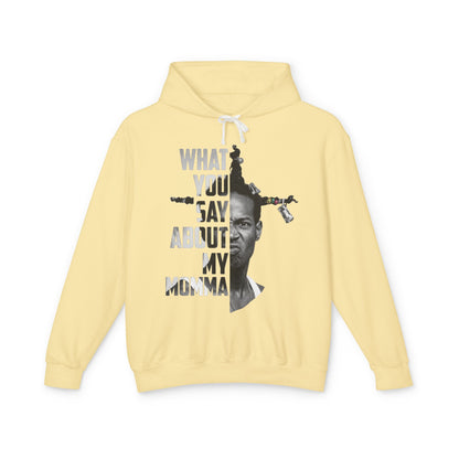 Loc Dog Graphic Hoodie — "What You Say About My Momma" Bold Portrait Pullover