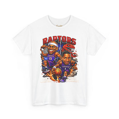 Raptors Basketball Tee — Vintage Cartoon Players Graphic Shirt