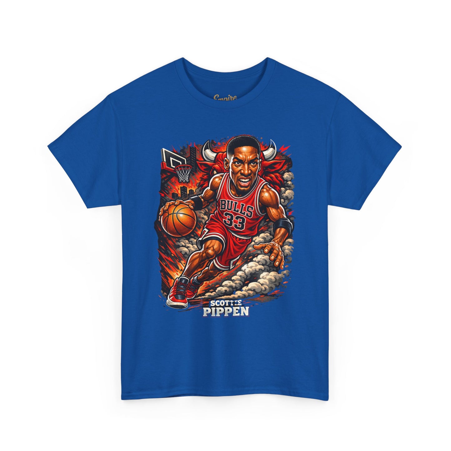 Pippen #33 Basketball Tee — Retro Chicago Bulls Scott Pippen Jersey Shirt