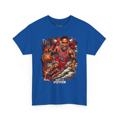 Pippen #33 Basketball Tee — Retro Chicago Bulls Scott Pippen Jersey Shirt