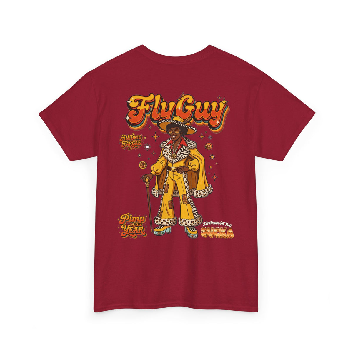 Fly Guy Retro "Pimp Of The Year" Graphic T-Shirt - I'm Gonna Get You Sucka Movie