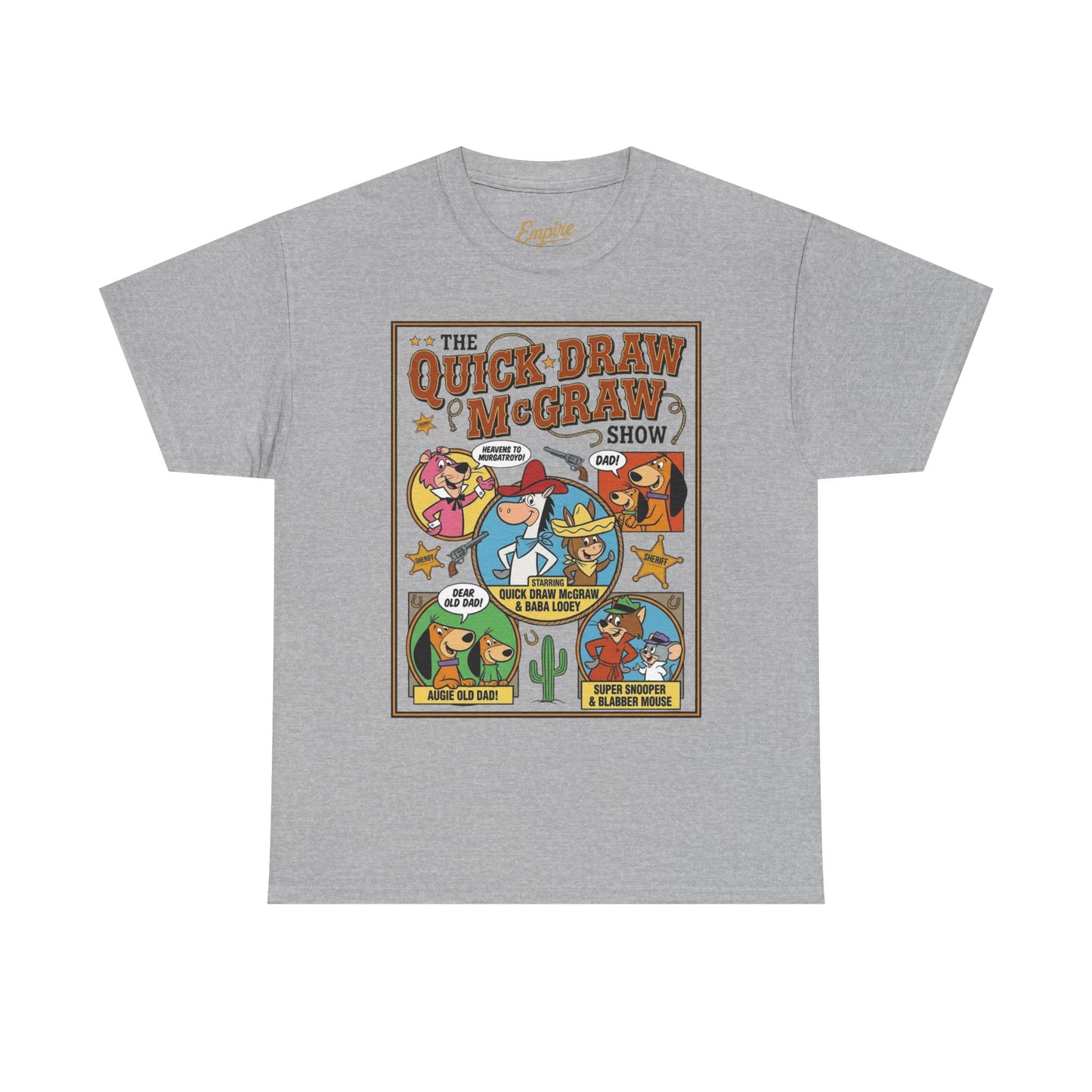 Quick Draw McGraw Retro Cartoon T‑Shirt