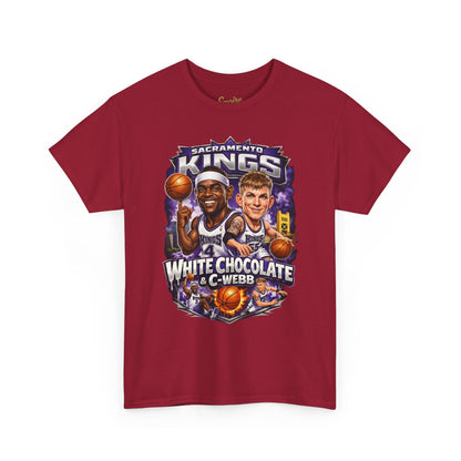 Sacramento Kings 'White Chocolate & C-Webb' Basketball Tee