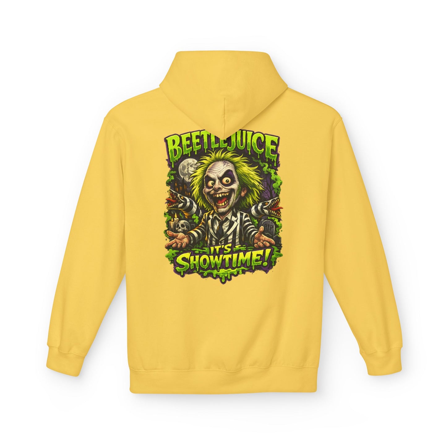 Beetlejuice "It's Showtime" Unisex Midweight Softstyle Fleece Hoodie