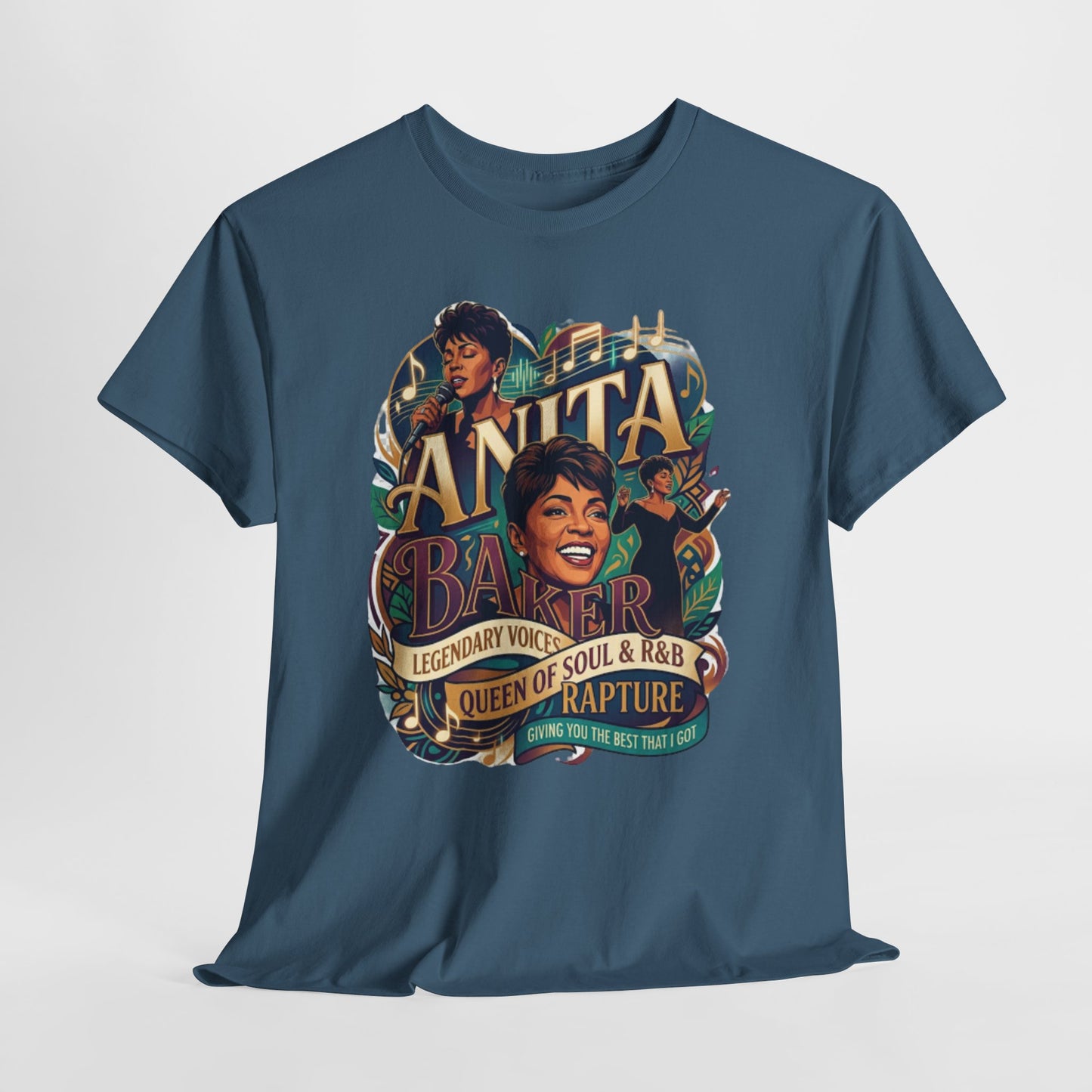 Anita Baker Tribute T-Shirt — Queen of Soul & R&B Vintage Portrait Tee