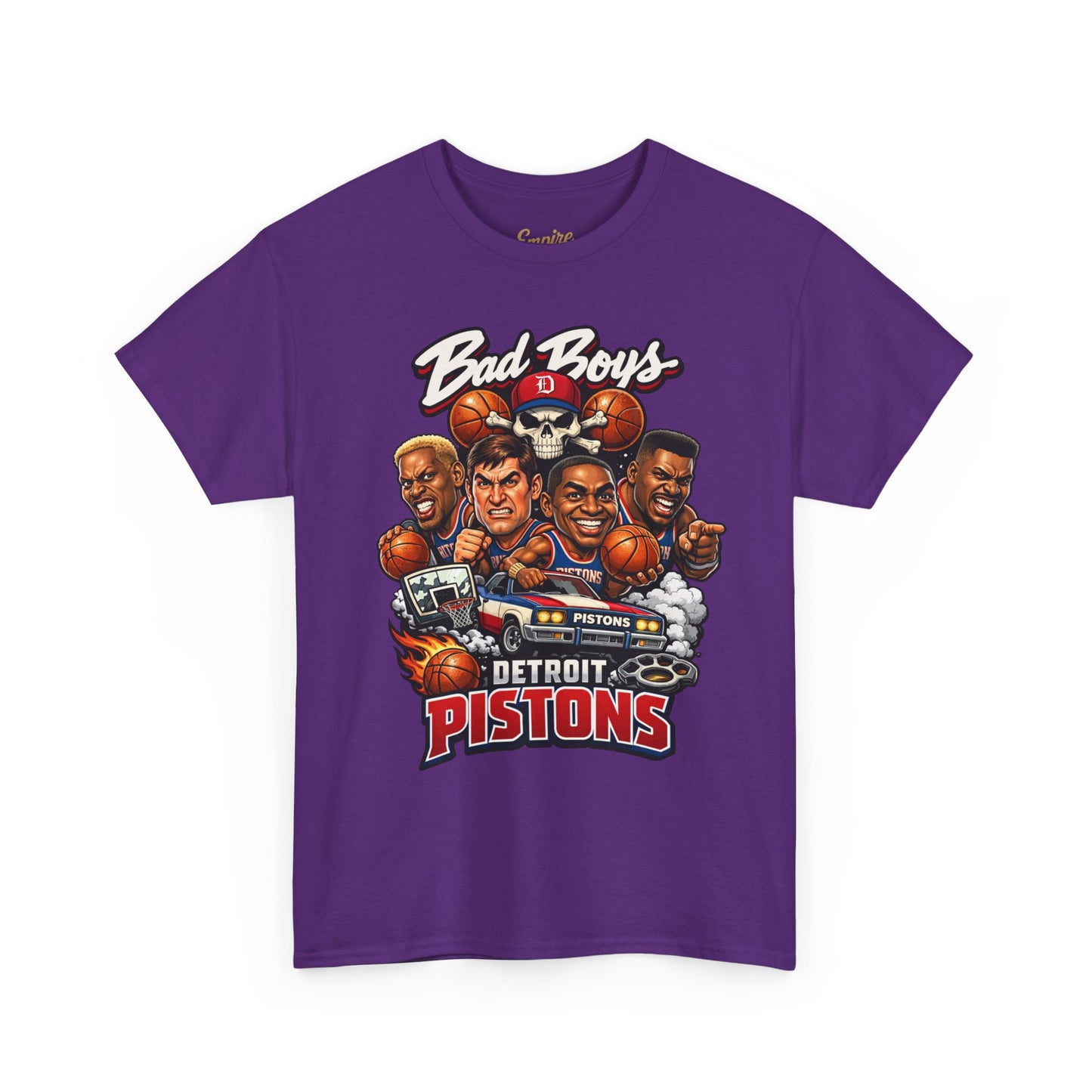 Detroit Pistons "Bad Boys" T-Shirt — Vintage Basketball Team Tee