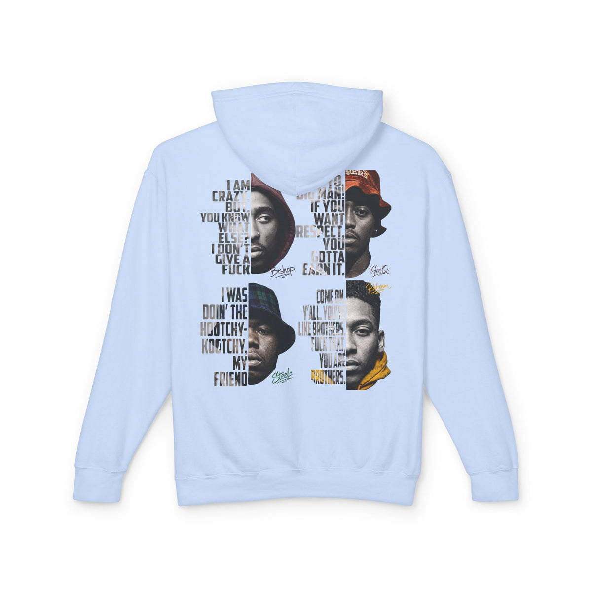 Wrecking Crew Lightweight Hoodie — 'Juice' Collage Tribute Sweatshirt