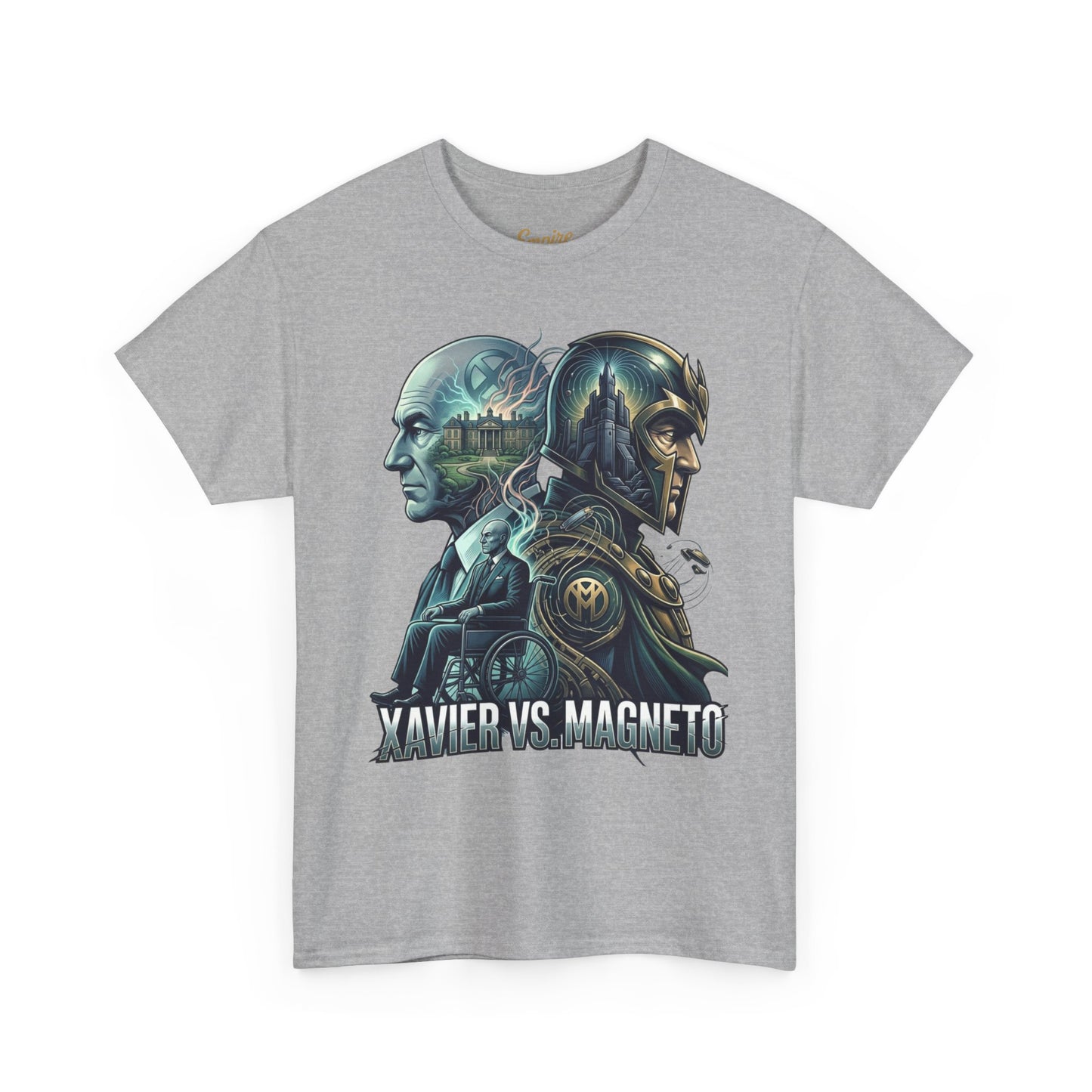 Xavier vs Magneto Graphic Tee — Retro Comic Mutant Showdown T-Shirt
