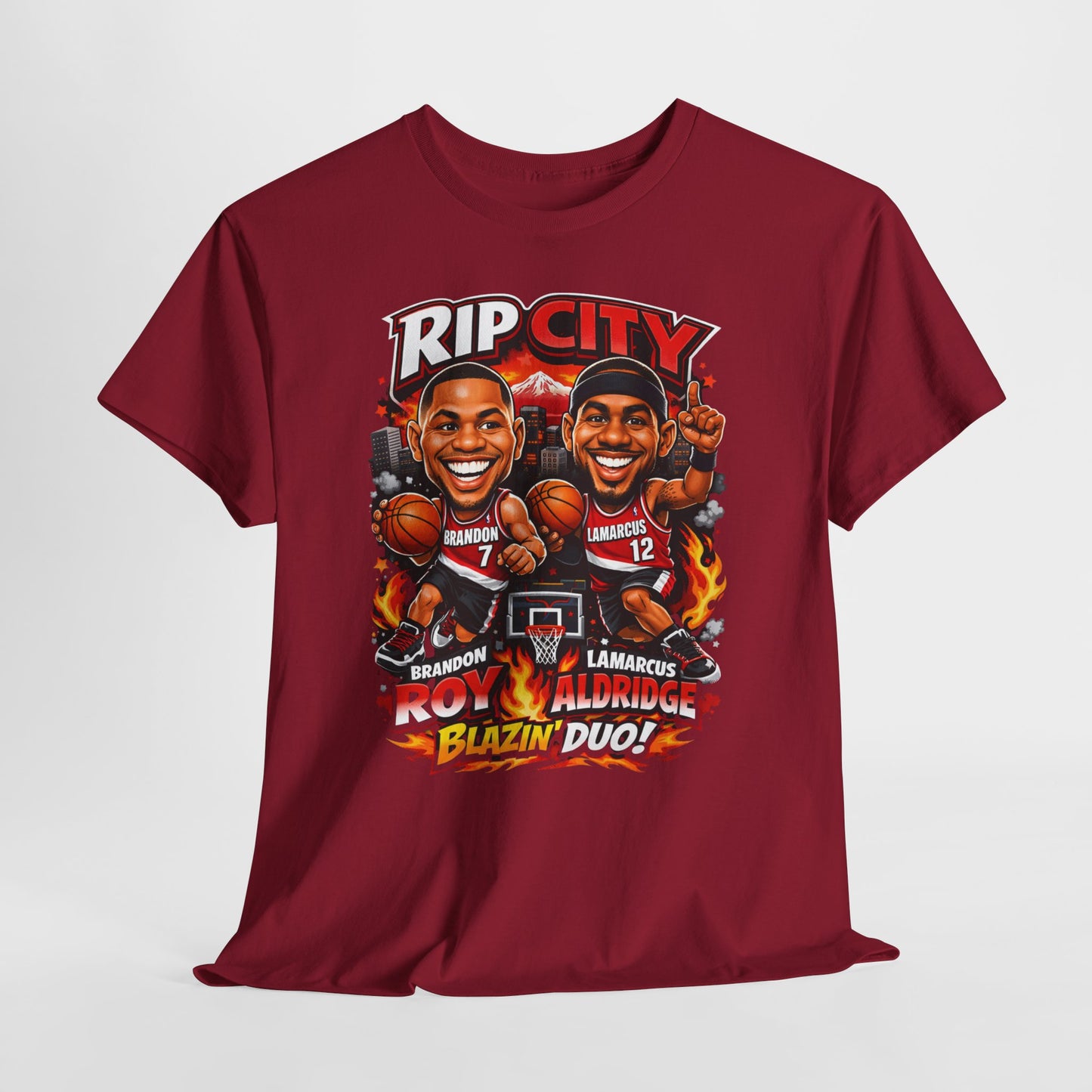 Rip City Basketball T-Shirt — Caricature Trail Blazers Fan Tee