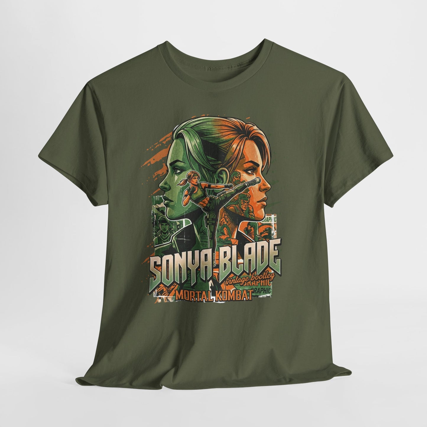 Sonya Blade Retro Fighter T-Shirt — Mortal Kombat Inspired Graphic Tee