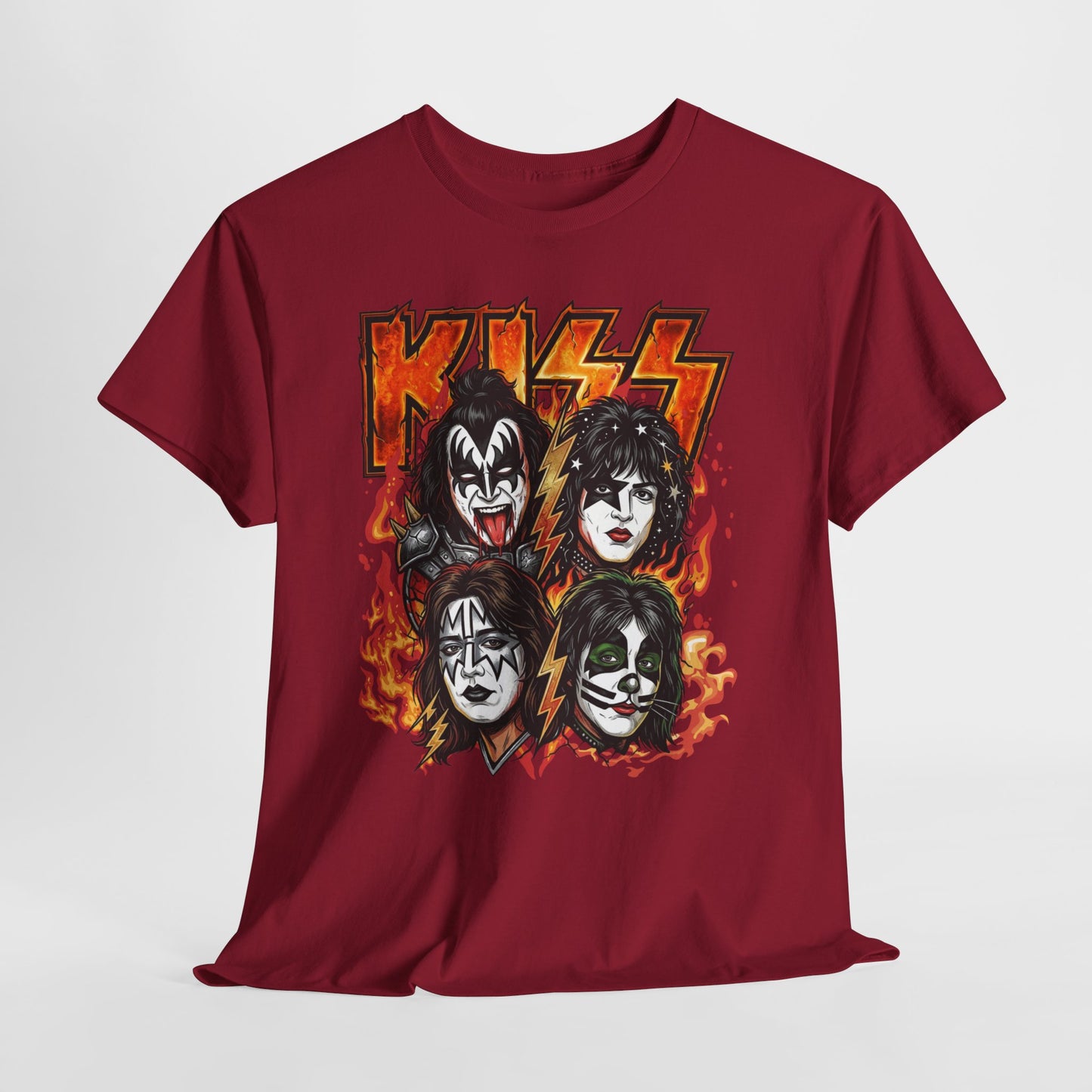 Rock Band Flames Graphic Tee