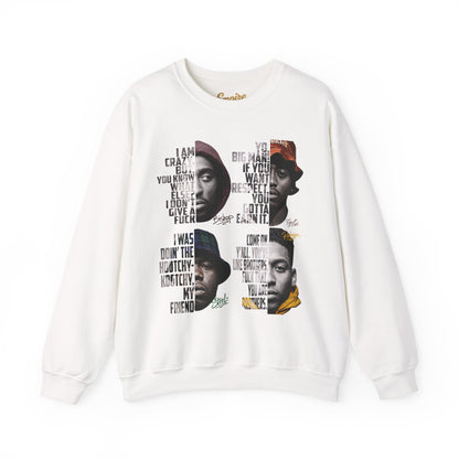 Wrecking Crew "Juice" Movie Legends Crewneck Sweatshirt — Collage Portraits & Lyrics