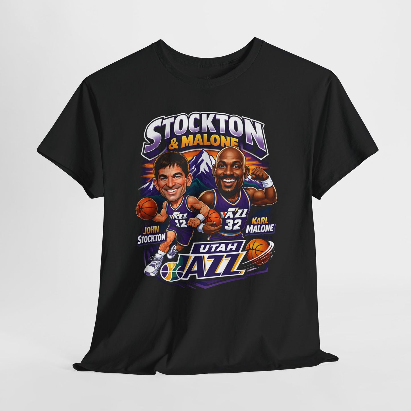 Utah Jazz Basketball Tribute Tee, Unisex Cotton Shirt, NBA Fan Gift, Sports Apparel, Retro Graphic T-Shirt