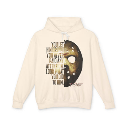 You Let Him Drown Horror Mask Hoodie