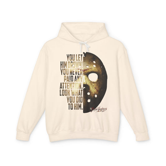 You Let Him Drown Horror Mask Hoodie