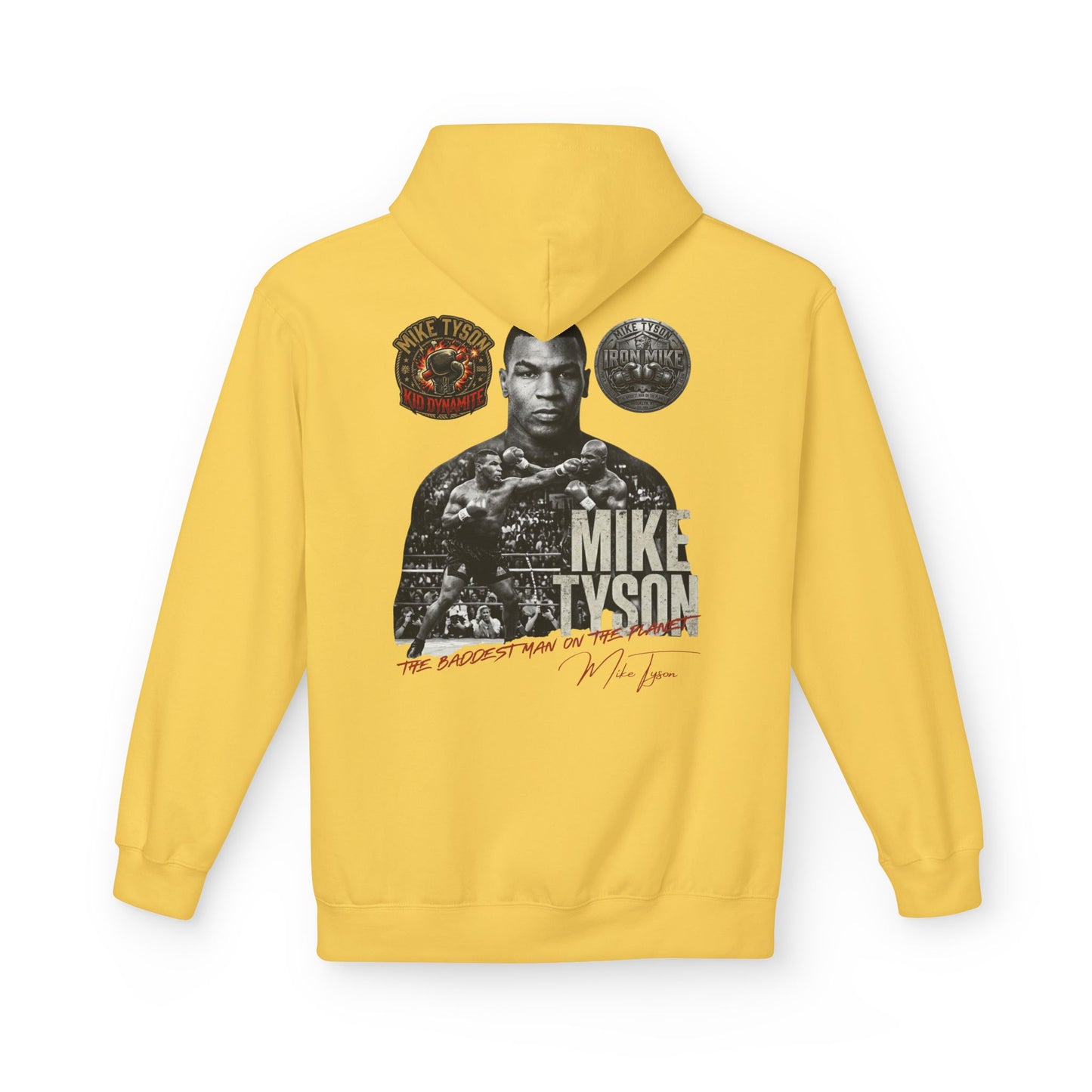 Mike Tyson "The Baddest Man on the Planet" Vintage Graphic Hoodie