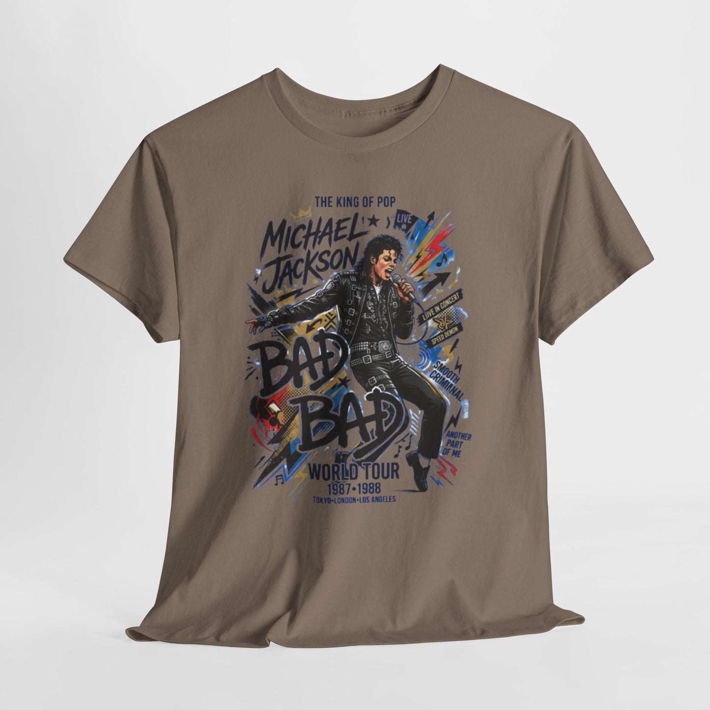 Bad World Tour Graphic Tee — Vintage MJ Tribute