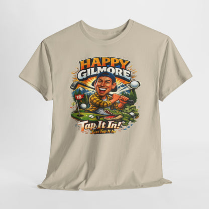 Happy Gilmore Golf T-Shirt — Vintage Funny Movie Golf Tee (‘Tap It In’ Design)