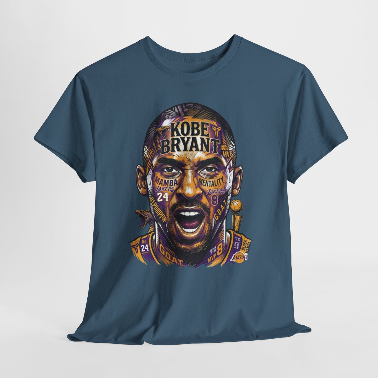 Kobe Bryant Portrait Tee — Lakers Tribute Basketball Shirt