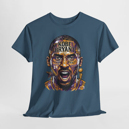 Kobe Bryant Portrait Tee — Lakers Tribute Basketball Shirt