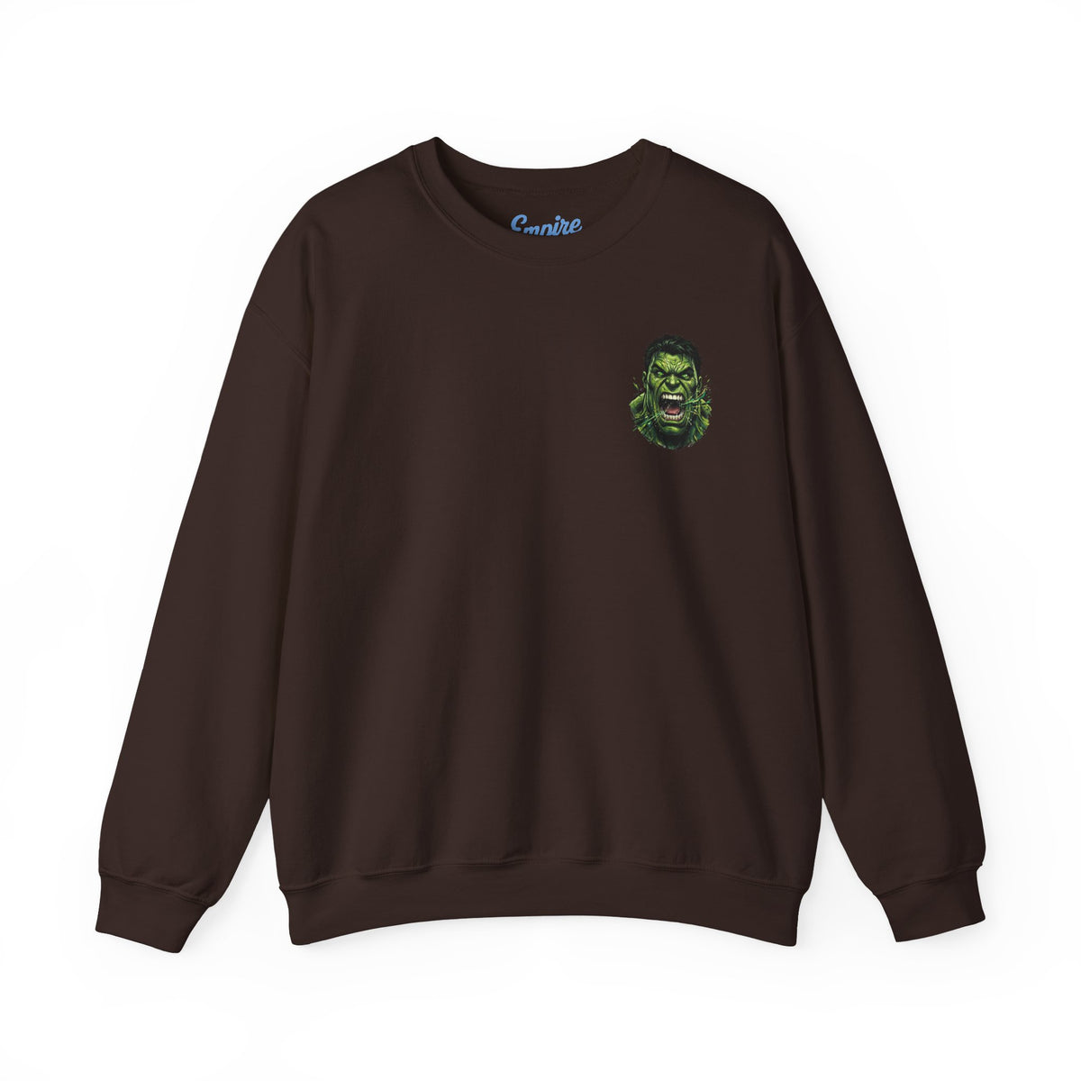 Hulk Graphic Crewneck Sweatshirt — Bruce Banner Movie Poster Design