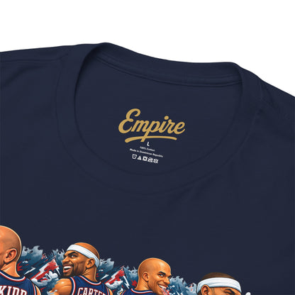 New Jersey Nets Vintage Team Collage T-Shirt — Classic NBA Legends Fan Tee