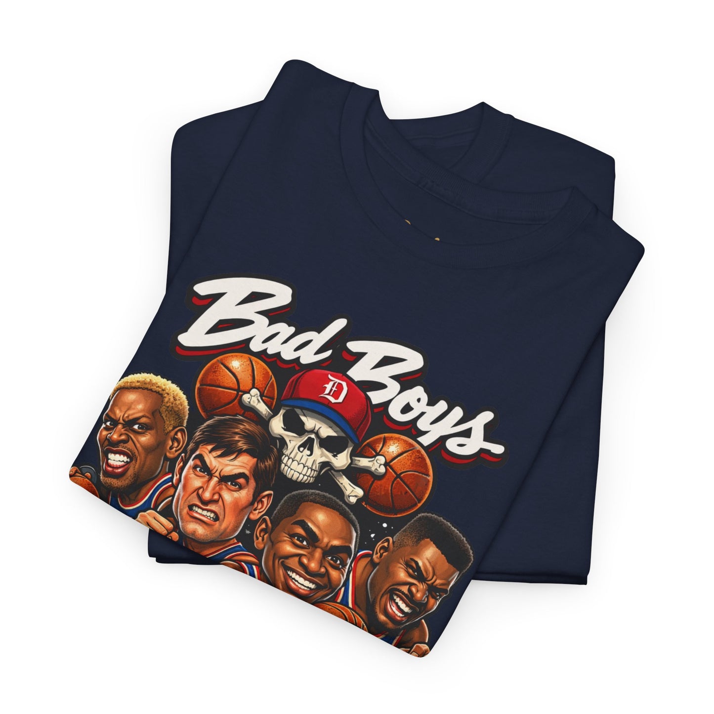 Detroit Pistons "Bad Boys" T-Shirt — Vintage Basketball Team Tee