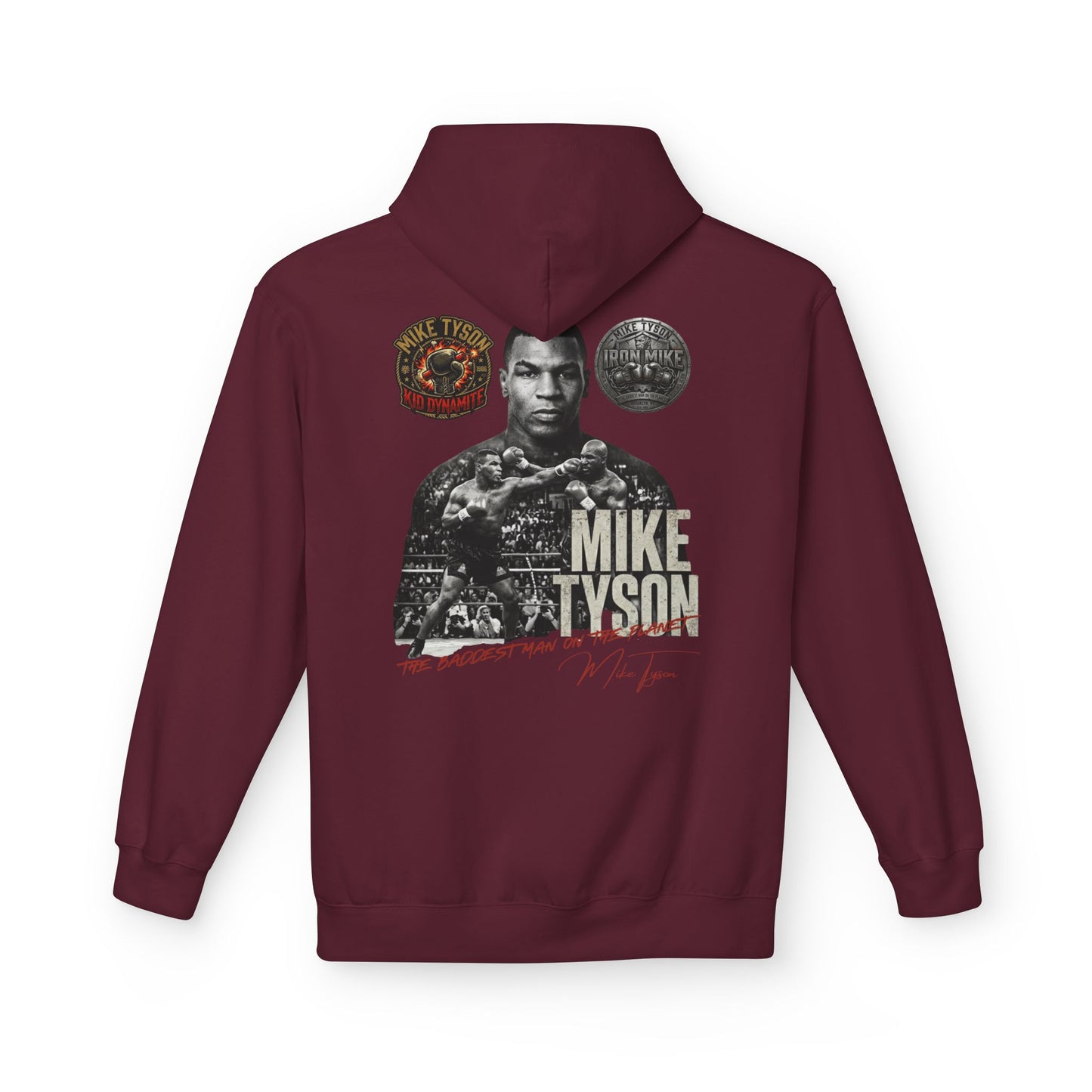 Mike Tyson "The Baddest Man on the Planet" Vintage Graphic Hoodie