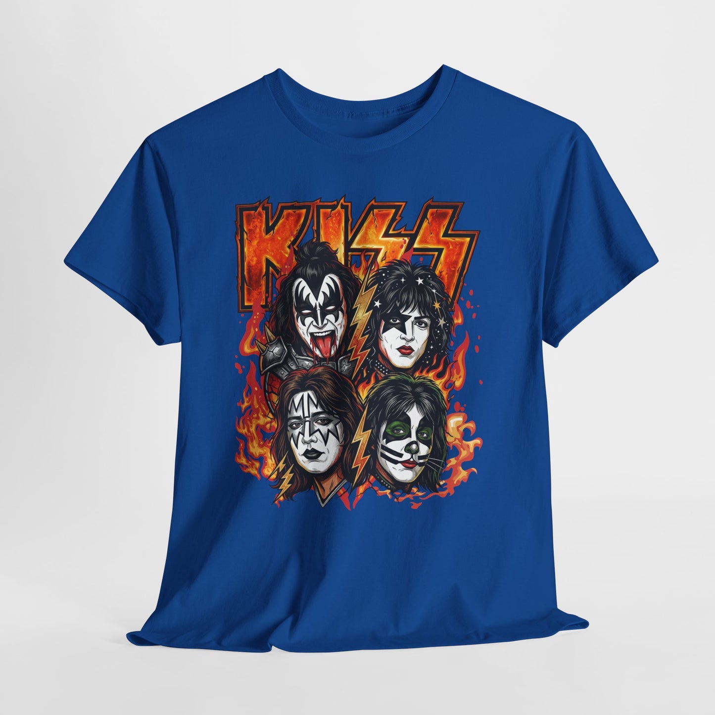 Rock Band Flames Graphic Tee