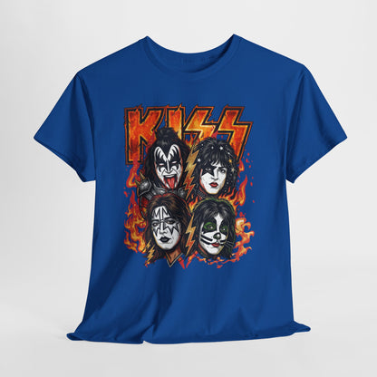 Rock Band Flames Graphic Tee