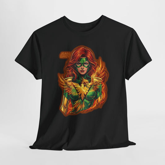 T-Shirt — Fiery Phoenix Superhero Graphic Tee (Jean Grey Inspired)