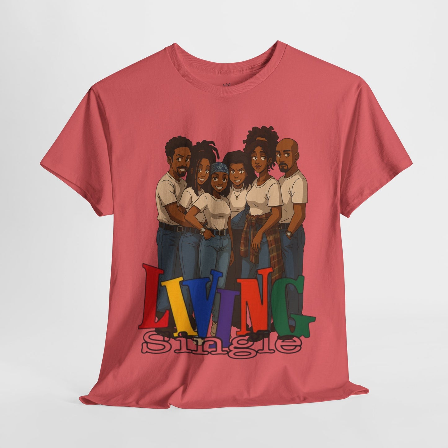 Living Single Unisex Heavy Cotton Tee - Nostalgic TV Show T-Shirt for Fans