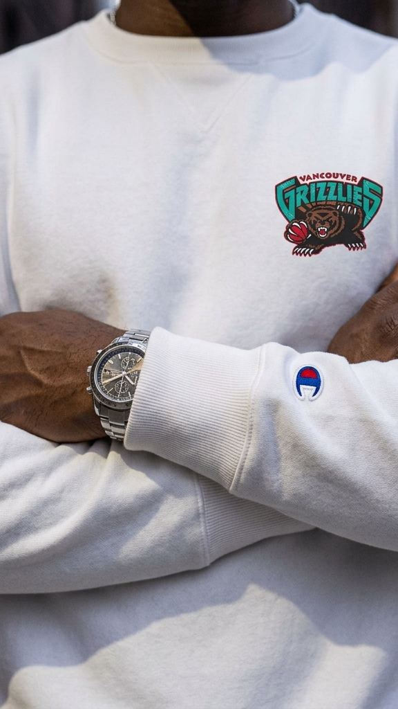 Grizzlies Big Country Crewneck Sweatshirt — Retro Basketball Mascot Tee