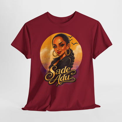 Sade Adu Portrait T-Shirt — Retro Sunset R&B Icon Tee