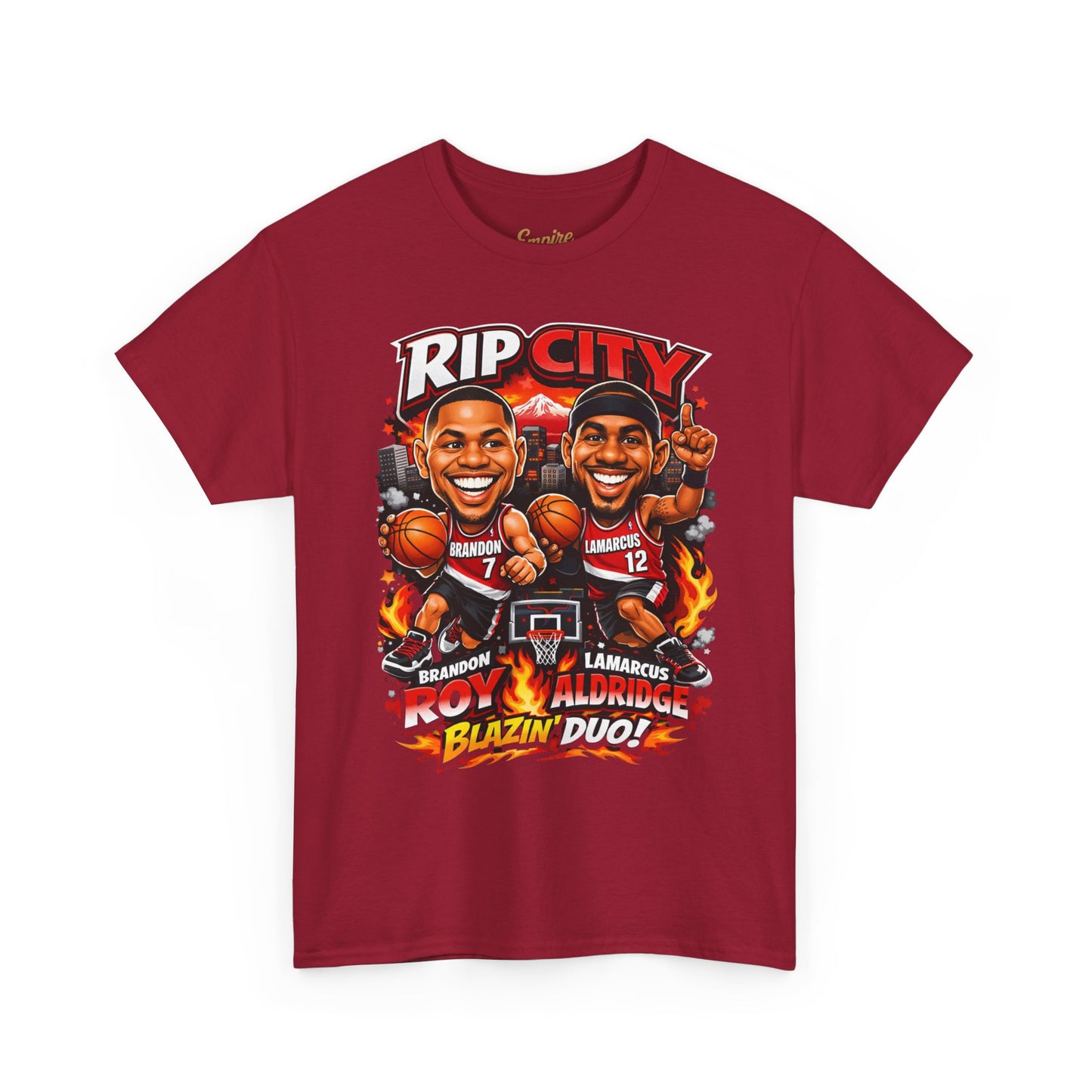 Rip City Basketball T-Shirt — Caricature Trail Blazers Fan Tee